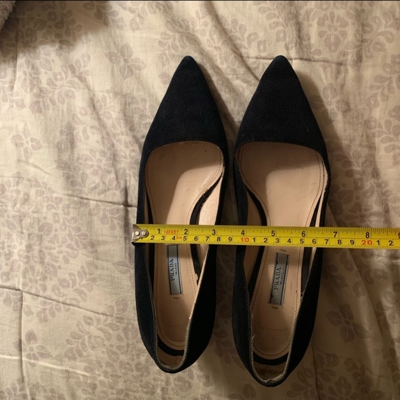 PRADA Black Suede Kitten Heel Pumps - Picture 7 of 8